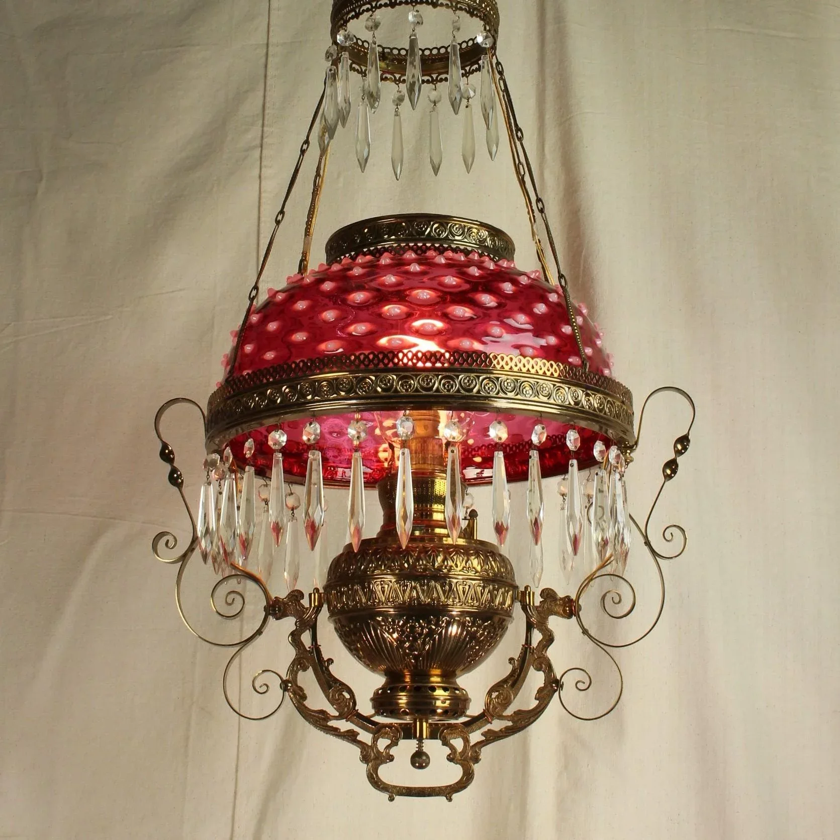 Vintage Hanging Oil Lamps