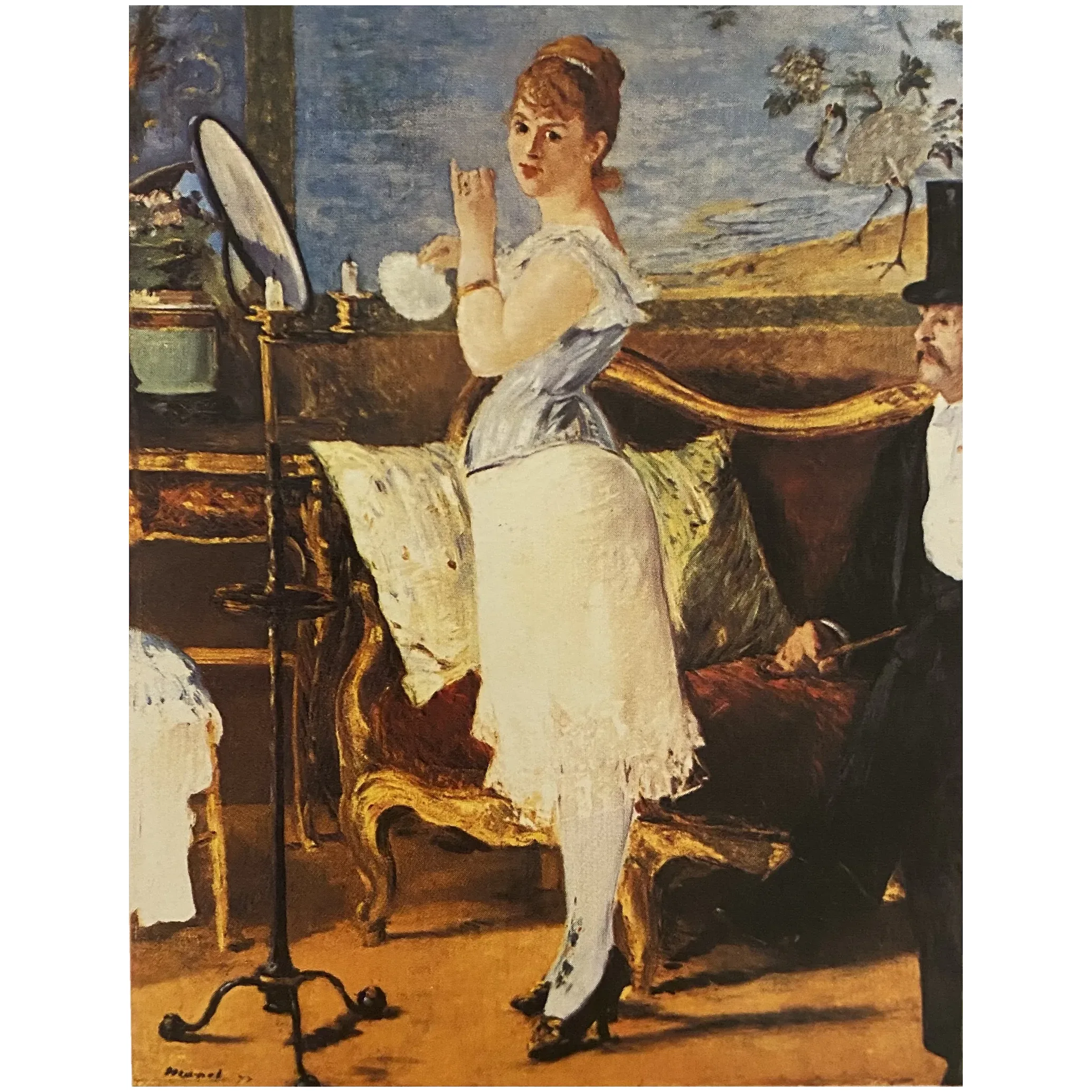 Nana (1877) by Édouard Manet, Art Gallery Postcard Print. For Sale