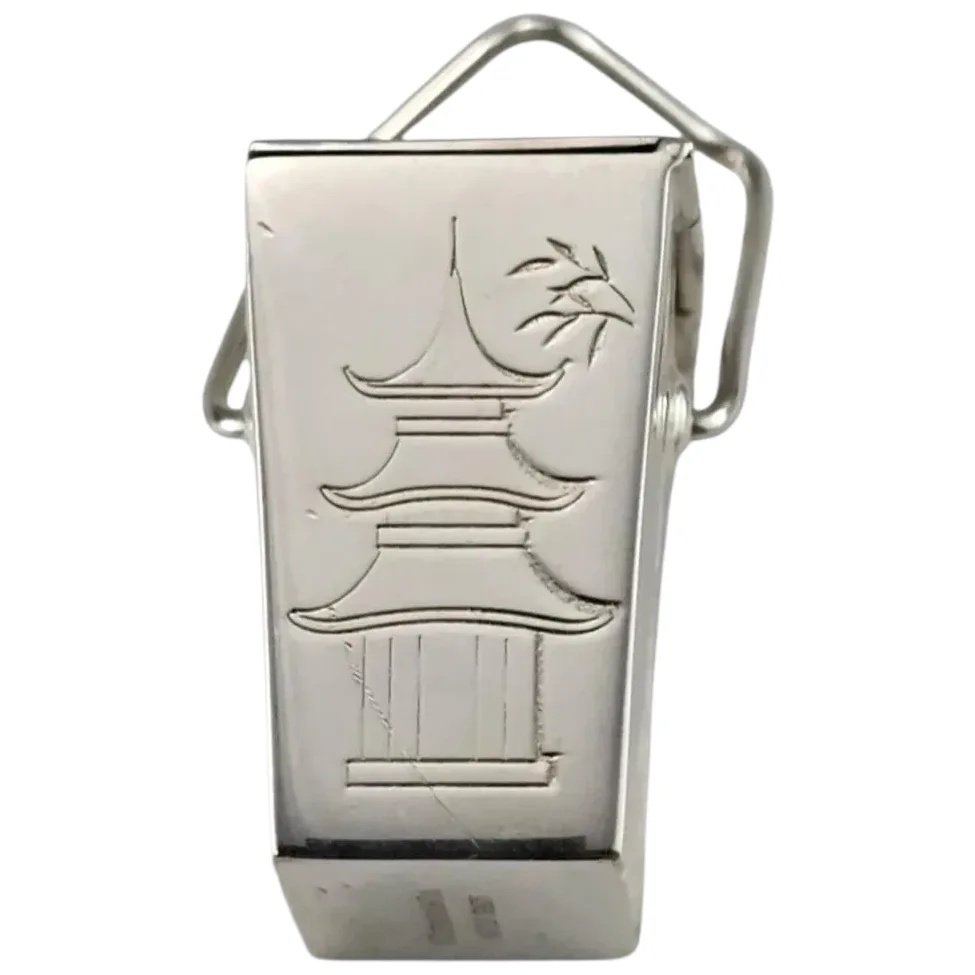 Tiffany & Co. Sterling Silver Chinese Take Out Pill Box #25510
