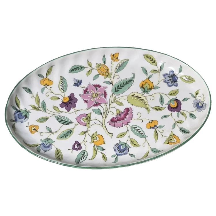 Minton Haddon Hall Bone China Oval Dish. For Sale at Ruby Lane