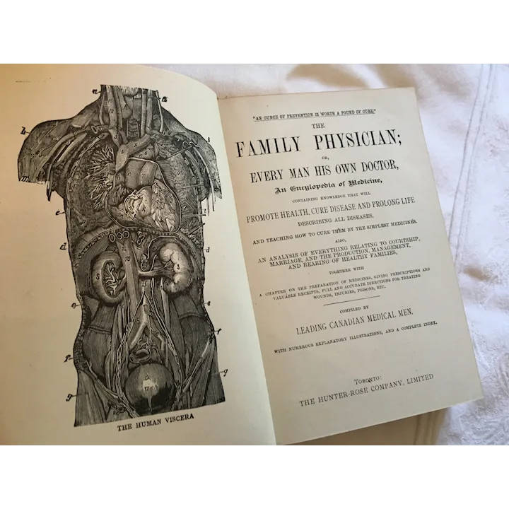 1889 'The family physician: Every man his own doctor' Hardcover