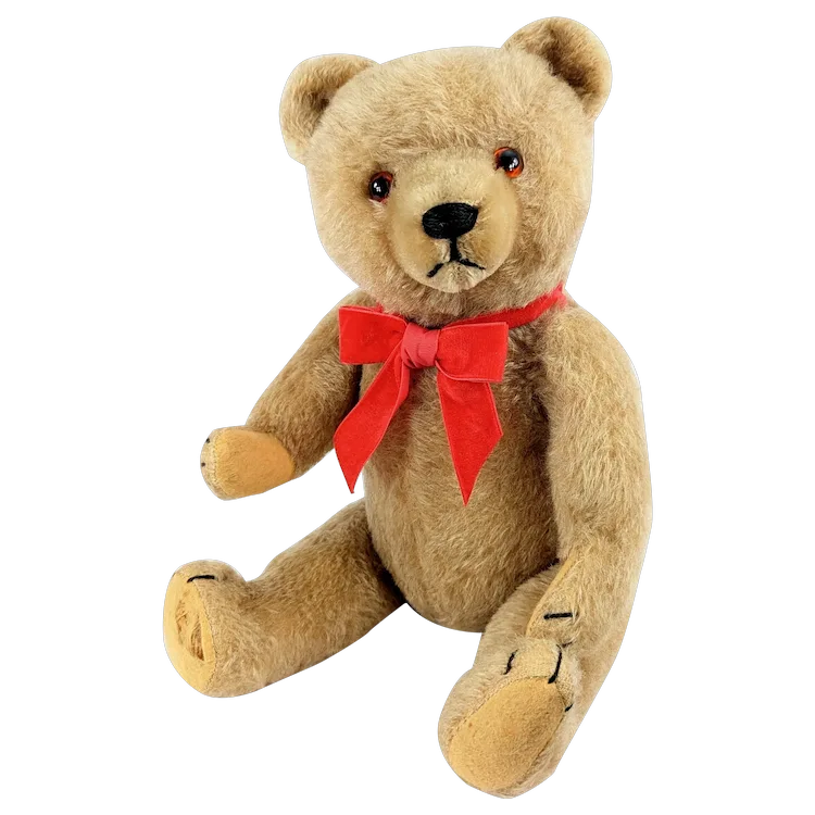 HERMANN テディベア Hermann Teddy Bear 16 inches 1950s vintage made in Germany. For