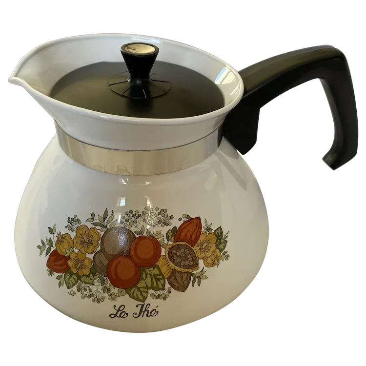 Vintage Corning Ware Spice of Life Le The' Pattern Tea Pot. For