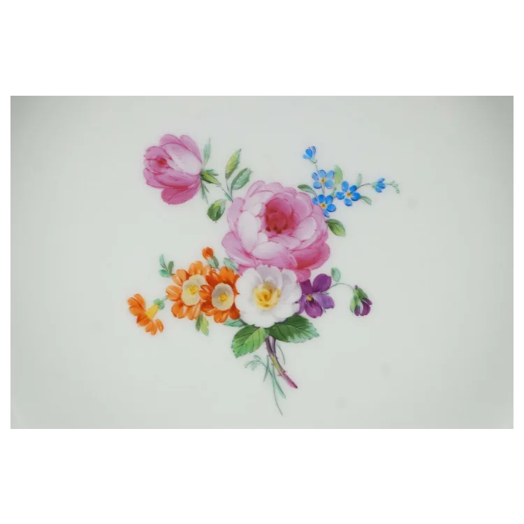 KPM Berlin Hand Painted Floral & Gold Alt Brandenstein 12 1/4 Inch