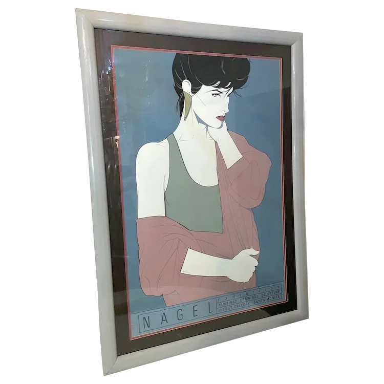 HUGE Original PATRICK NAGEL GALLERY Limited Edition Silkscreen
