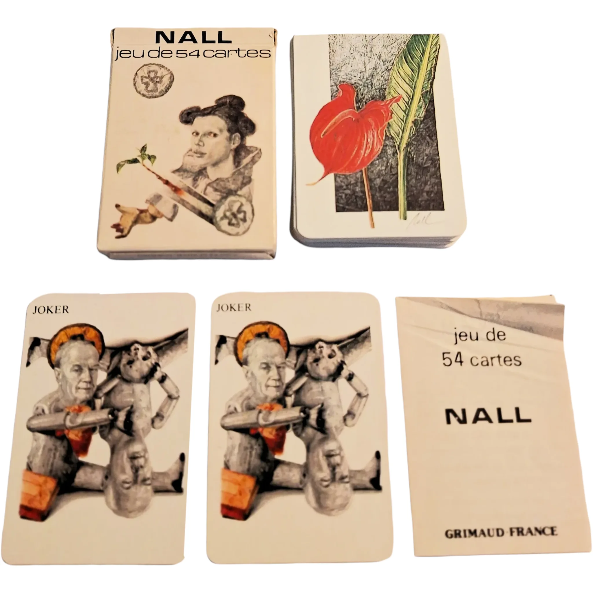 JEU DE 54 cartes Grimaud Nall 1977 Fred Nall Hollis (49509