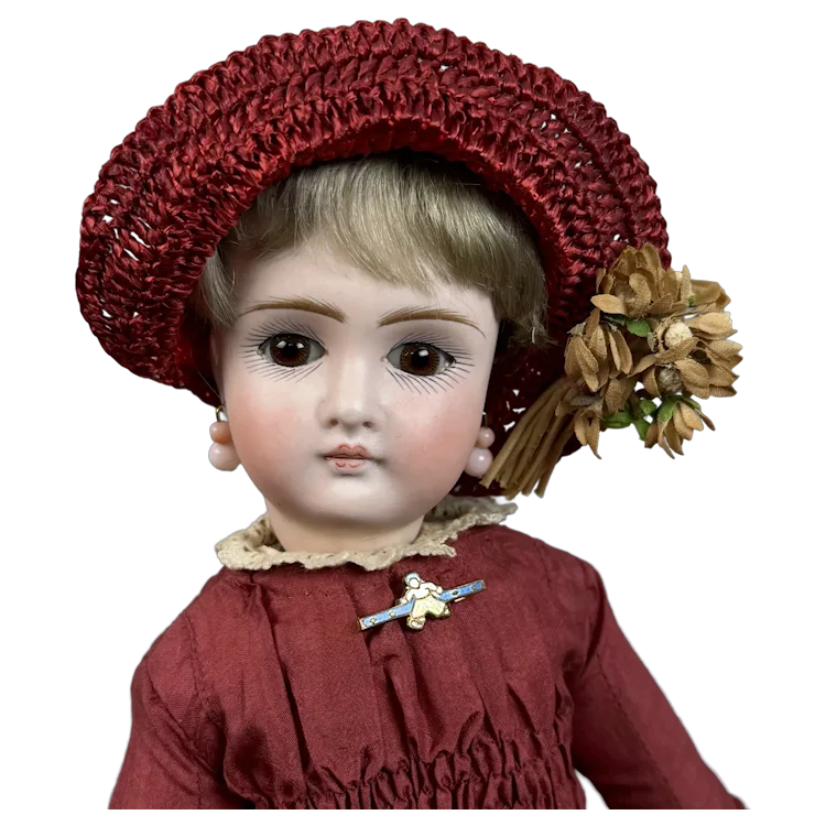 Sweet 13” Closed-Mouth Belton-Type Antique Doll circa 1885. For