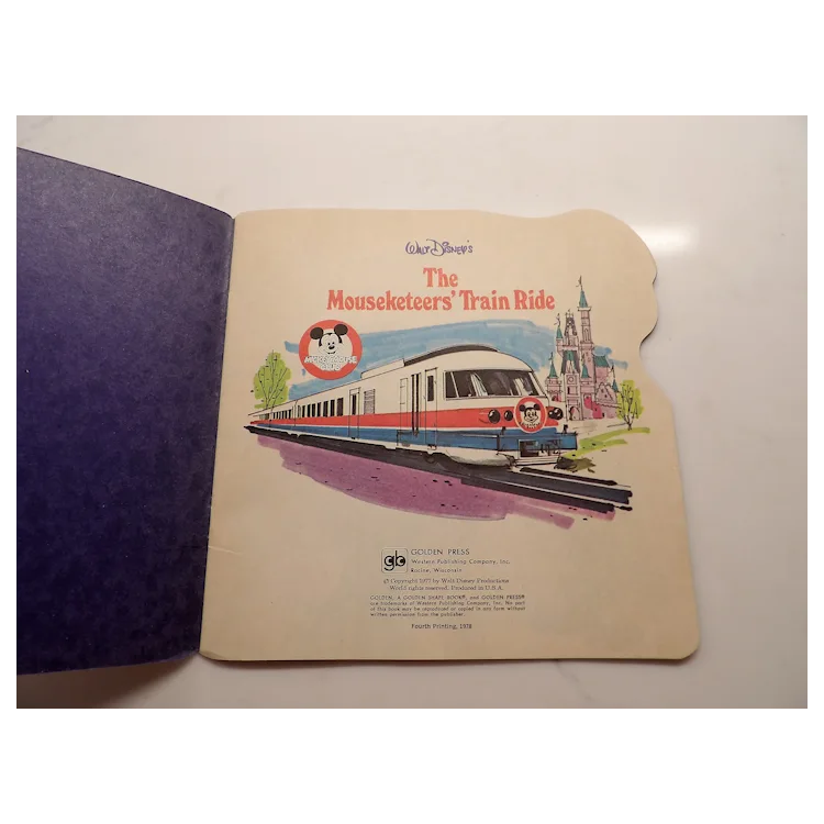 Vintage 1971 Walt Disney Children's Softcover Book Titled Mickey