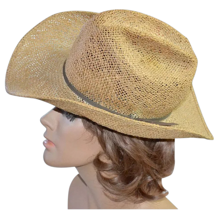 Chapeau De Cowboy Bailey U-Rollit Taille 21.5 Pouces - Marron Avec Boucle