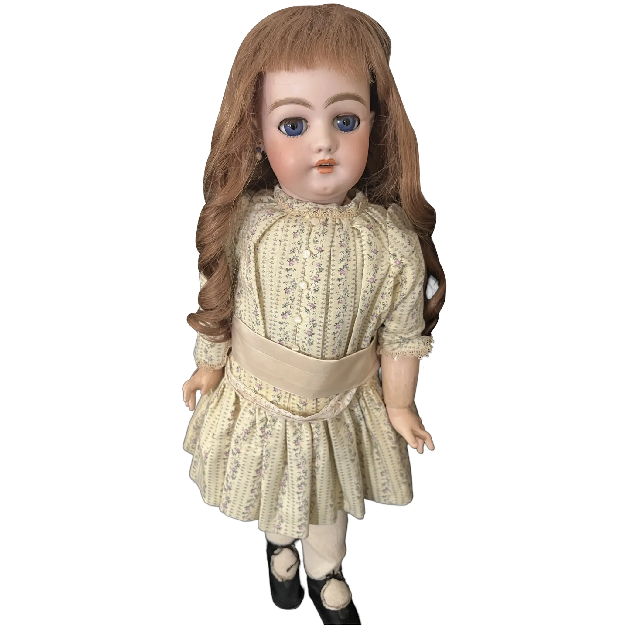 Antique Bisque Doll Simon & Halbig 1039 Unusual Eye Mechanism 24