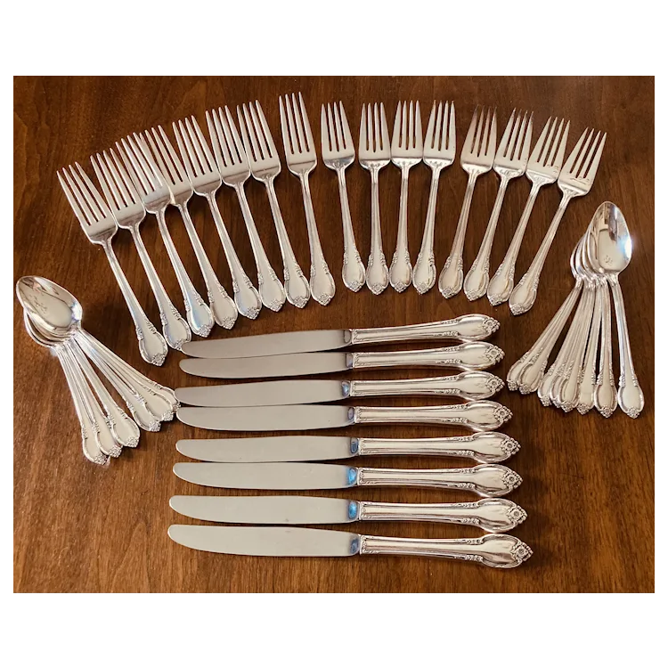 Stunning Forty-piece Service for Eight 1847 Rogers Brothers . For